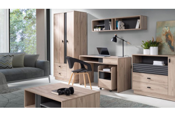 Kolekcja Allmo - antracyt/ dąb estana jasny 