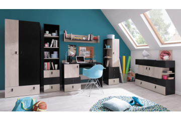 Kolekcja Planet - czarny/ dąb/ beż